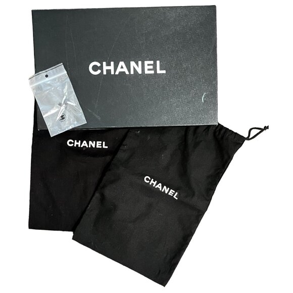 CHANEL Quilted Leather Peep Toe D'Orsay Stiletto Pumps (EU 38) - Picture 3 of 14